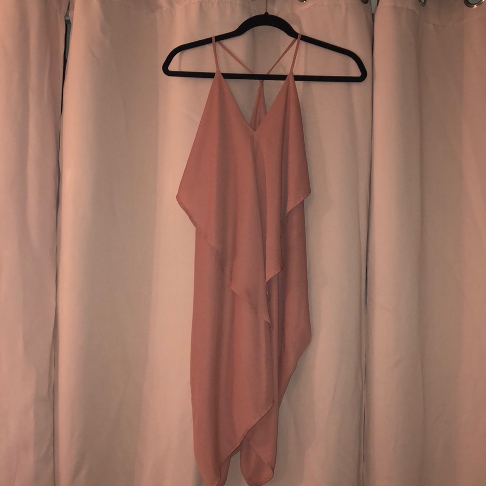 Draped low back dress